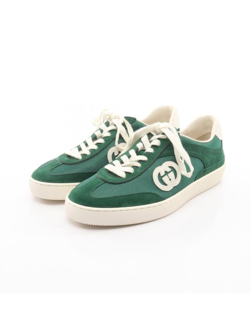 Gucci Sneakers Suede Green - Picture 1 of 7
